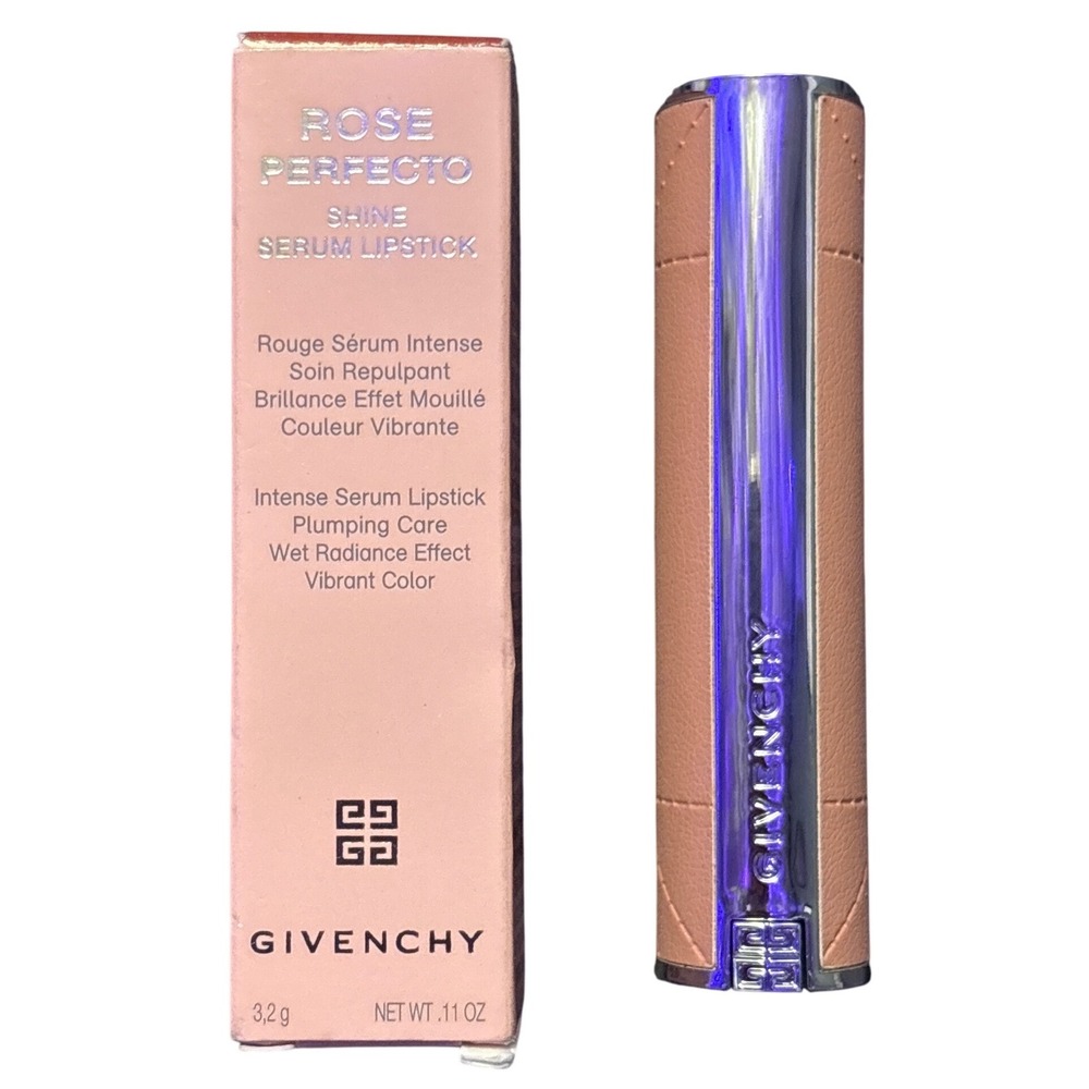 NEW Givenchy Rose Perfecto Shine Serum Lipstick 117 3.2g